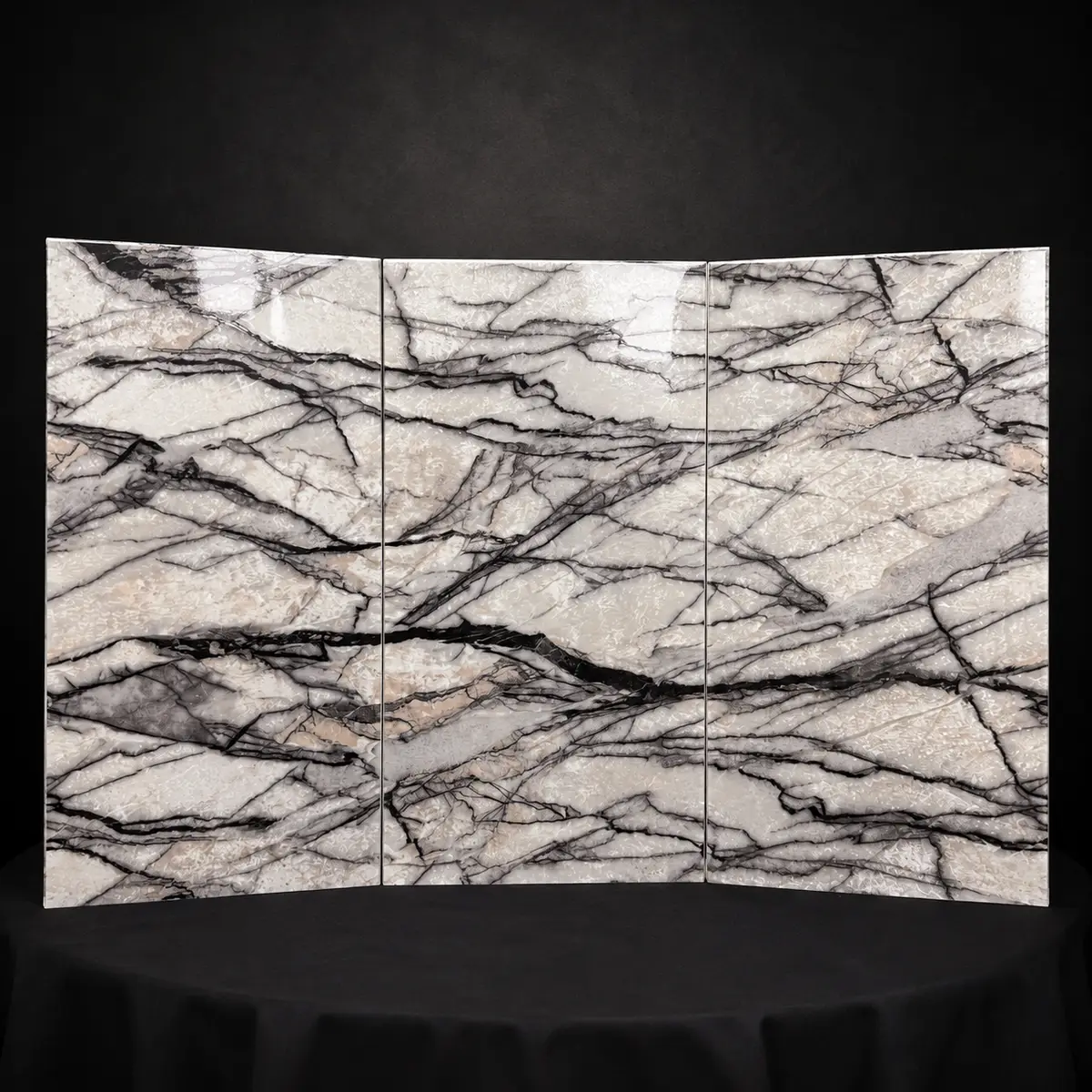Montclair Gray Peel & Stick Marble Wall Tile - Image 2