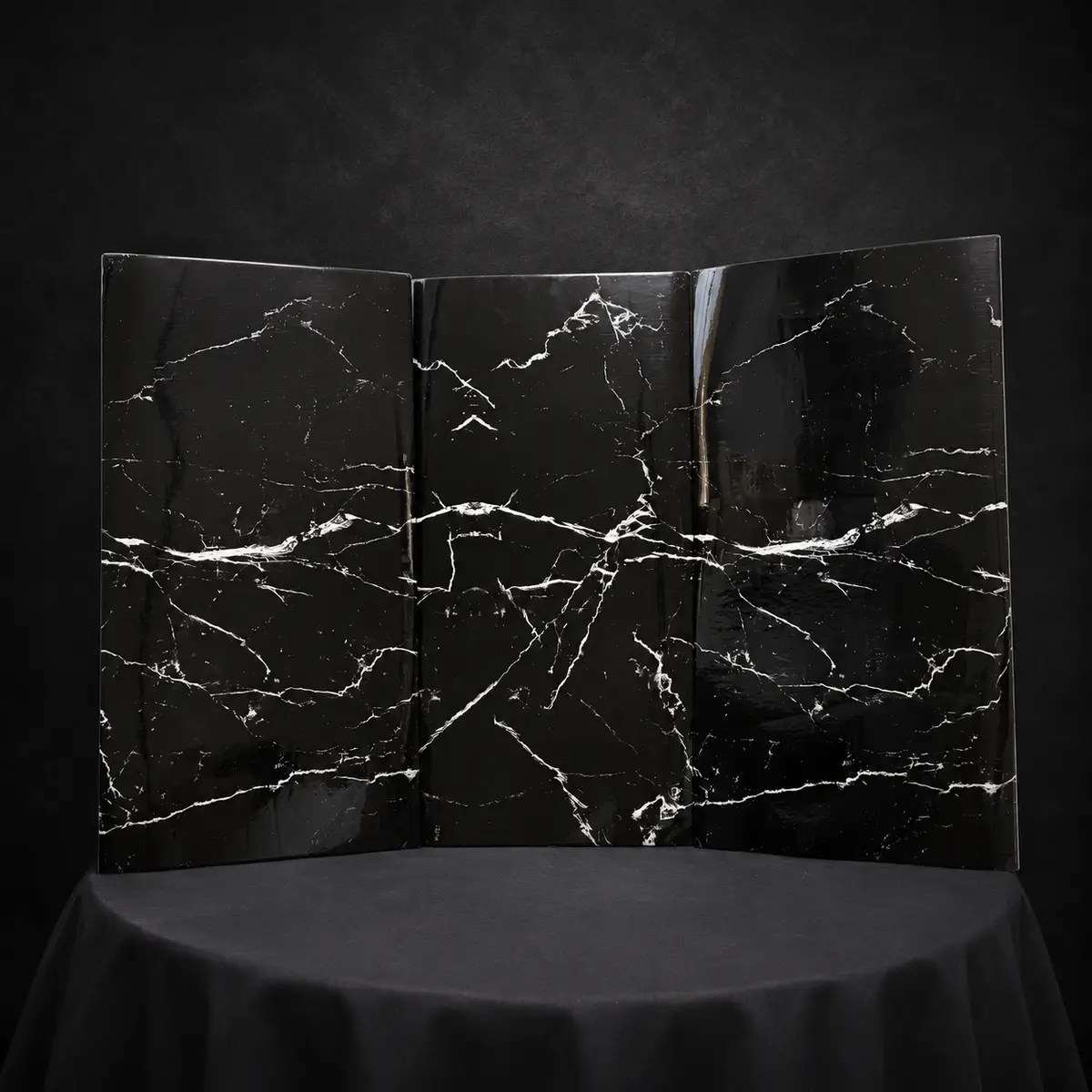 Onyx Veil Peel & Stick Marble Wall Tile - Image 3