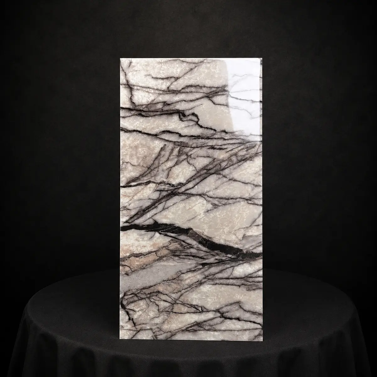 Montclair Gray Peel & Stick Marble Wall Tile