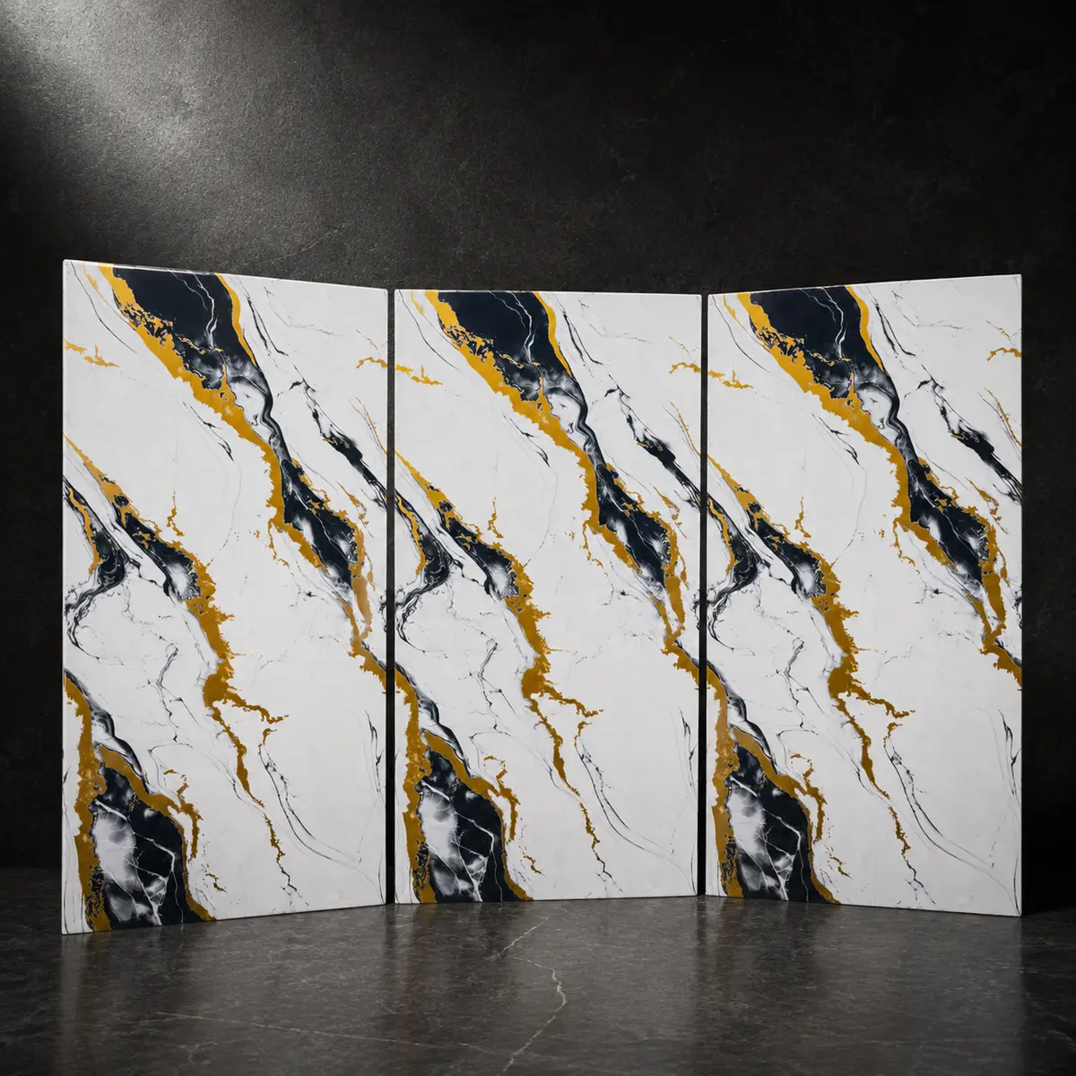 Regal Calacatta Peel & Stick Marble Wall Tile - Image 2