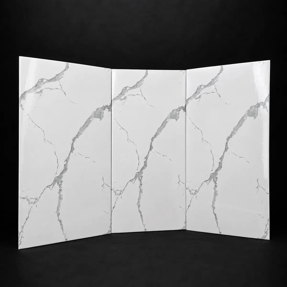 Calacatta Pearl Peel & Stick Marble Wall Tile - Image 2