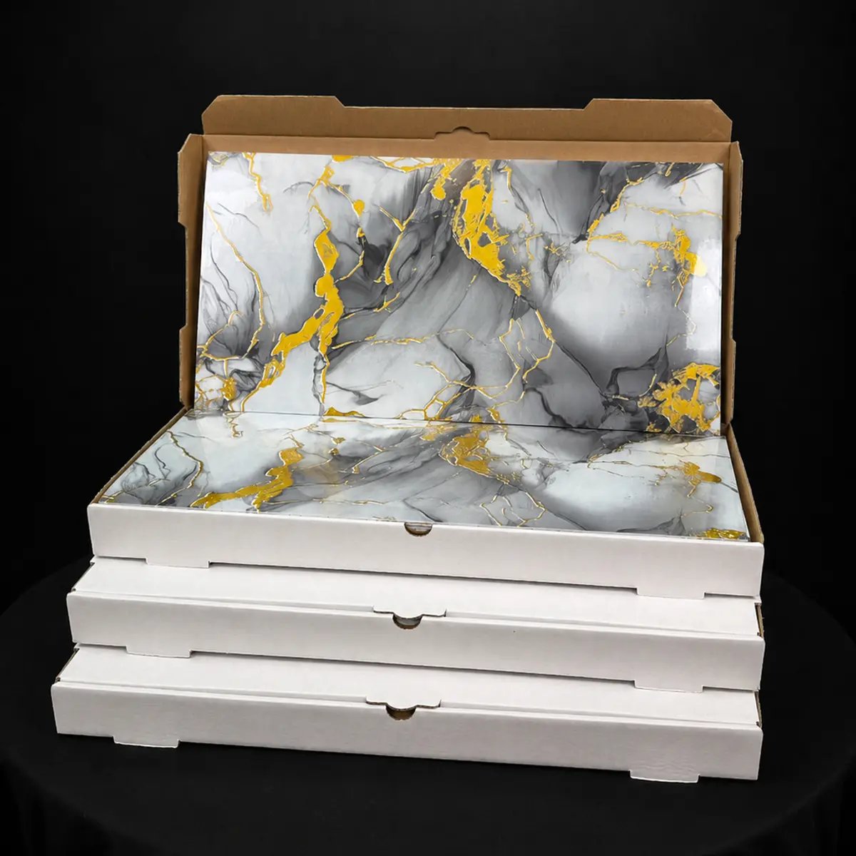 Aurora Gold Peel & Stick Marble Wall Tile - Image 4