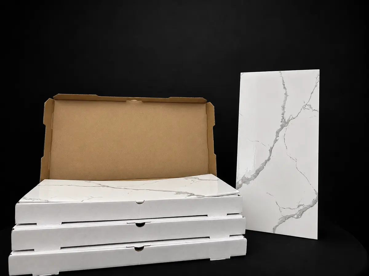 Calacatta Pearl Peel & Stick Marble Wall Tile - Image 4