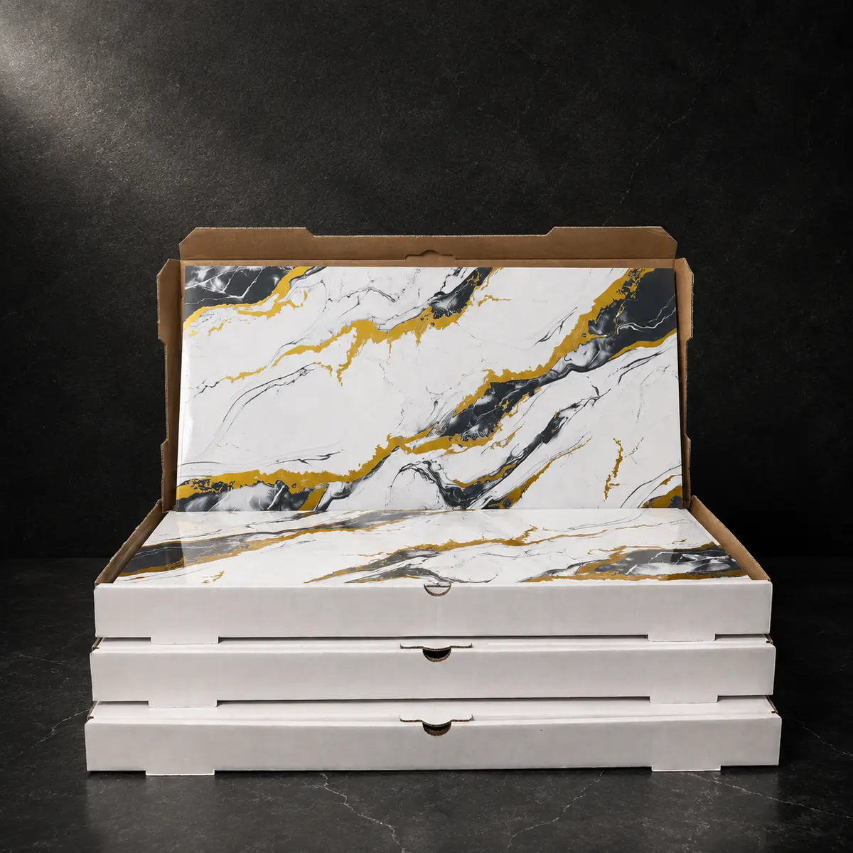 Regal Calacatta Peel & Stick Marble Wall Tile - Image 4