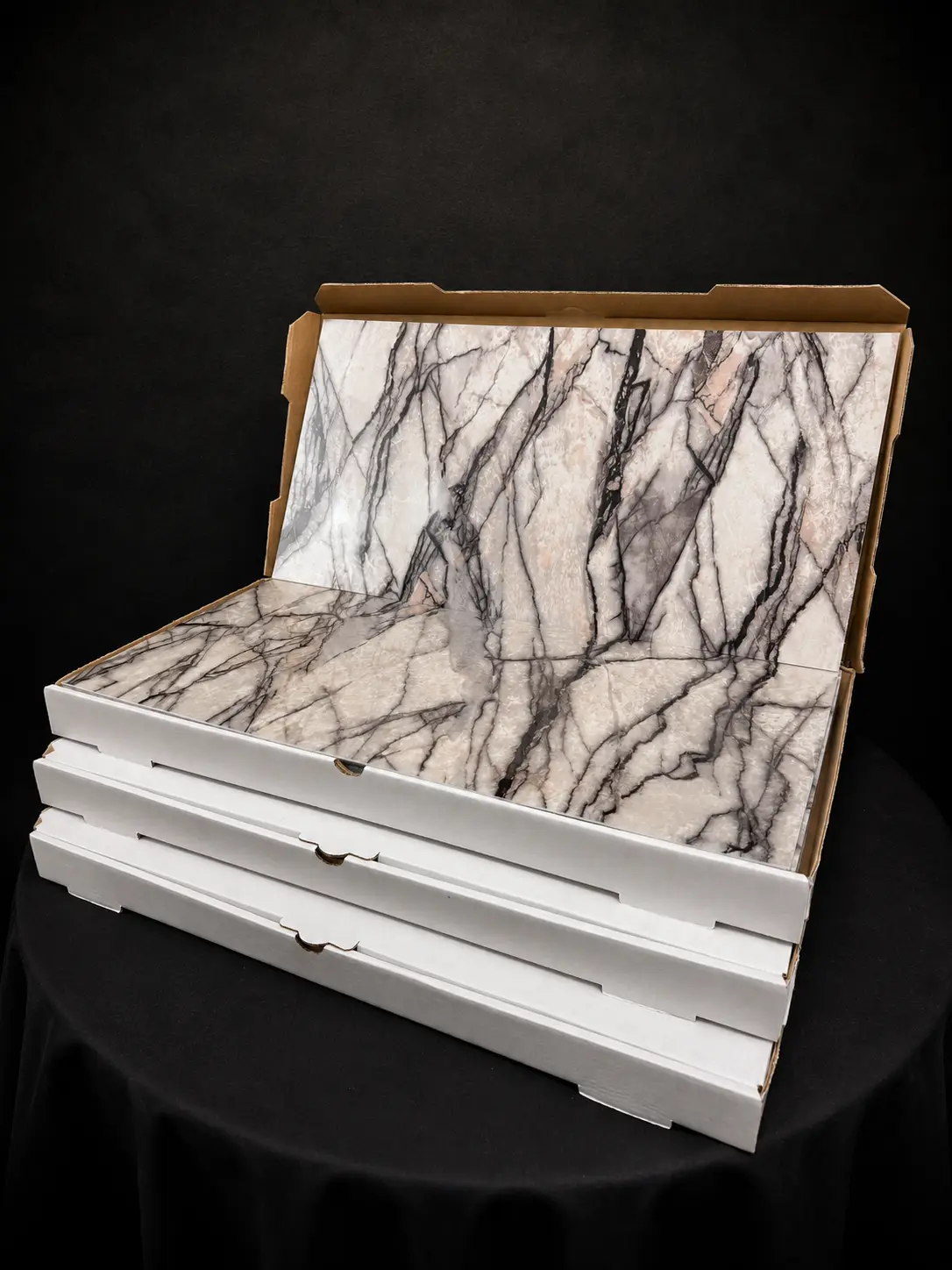 Montclair Gray Peel & Stick Marble Wall Tile - Image 6